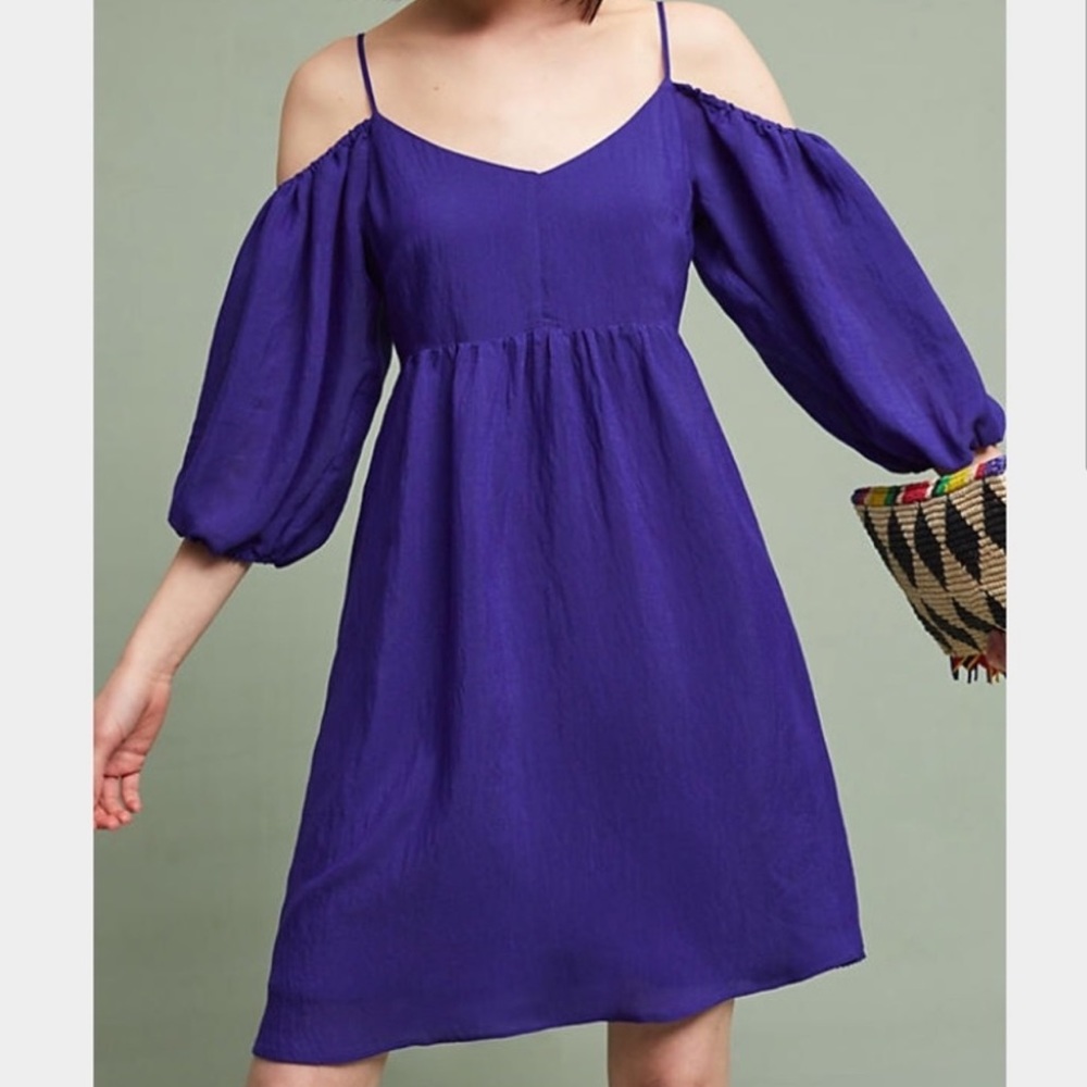 Anthropologie Moulinette Soeurs Olga Off The Shoulders Dress Sz M